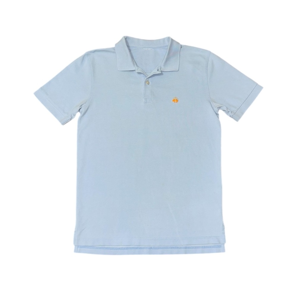 Brooks Brothers Pique Slim Fit Short Sleeve Polo Men’s Medium - Light Blue